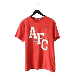 Puma AFC T Shirt Football Active Sport Fitness Workout Gym Short Sleeve Cotton